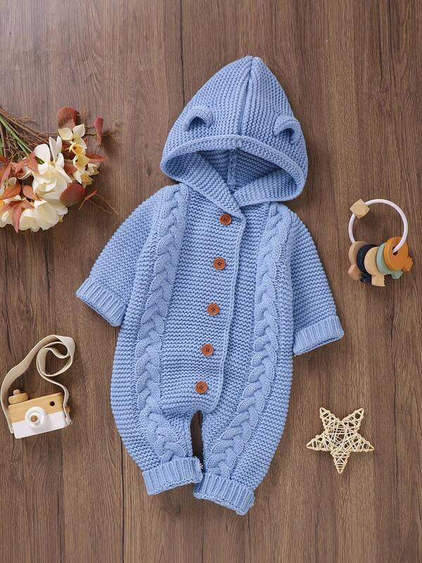 Tricotée À Capuche Pour Bébé Garçon