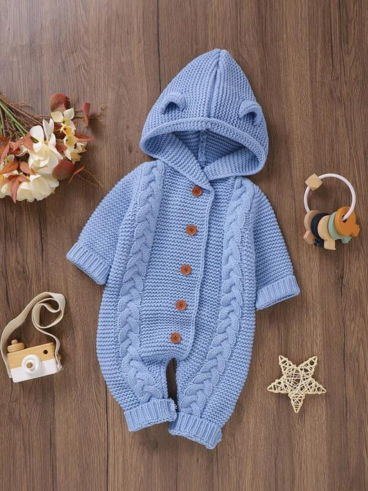 Tricotée À Capuche Pour Bébé Garçon