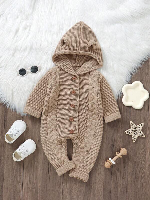Tricotée À Capuche Pour Bébé Garçon