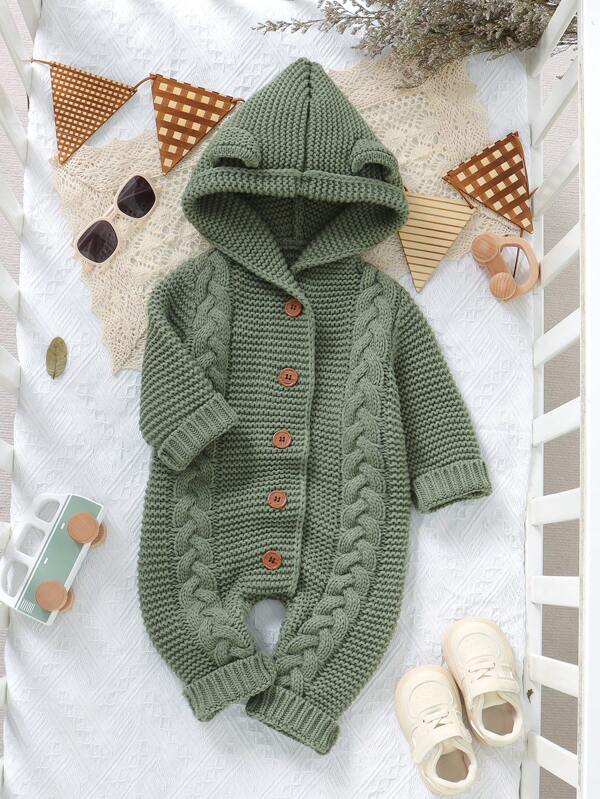 Tricotée À Capuche Pour Bébé Garçon